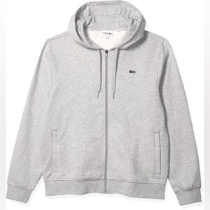 Lacoste Men's Zip-Up Gray Sweater